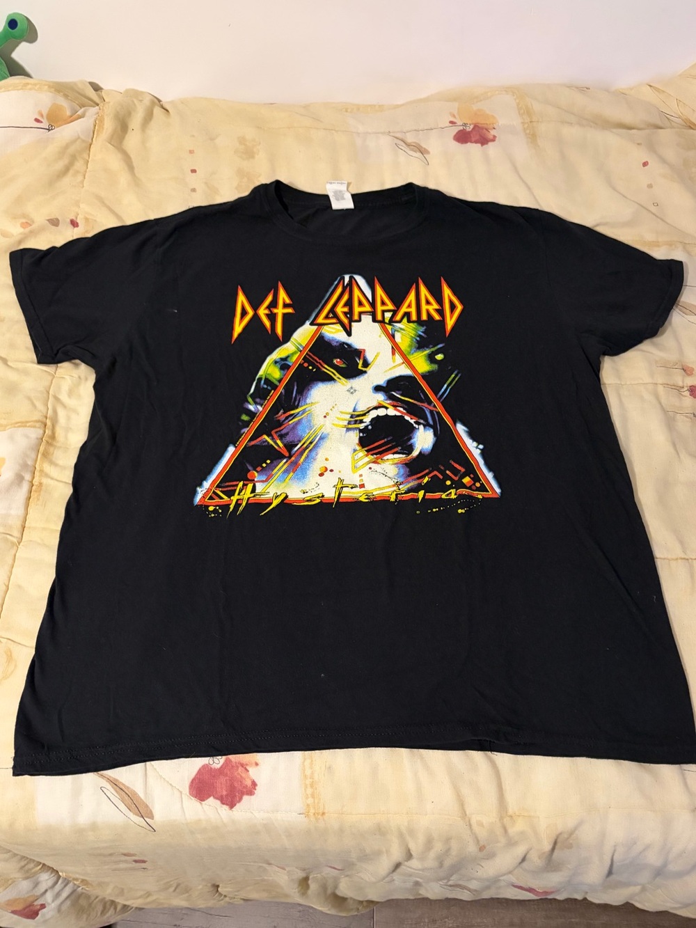 Def Leppard Hysteria T Shirt Band Tee Black (XL)